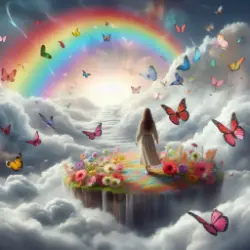 "Plongé dans un monde éthéré, un rêve ou une vision dévoile les mystères de l'imaginaire."