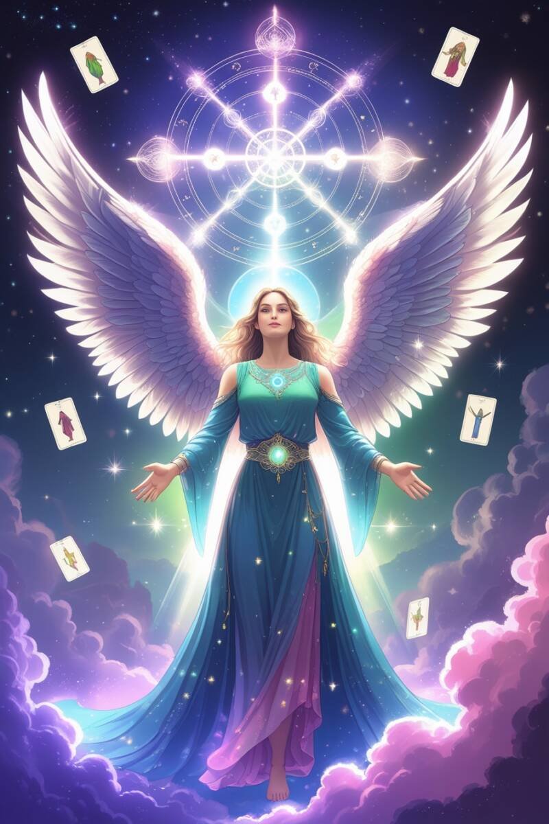 Cartes de Tarot et lecture intuitive de l’Âme avec messages des Archanges d'Ariel, pour guider vers l’harmonie intérieure, paix et équilibre énergétique